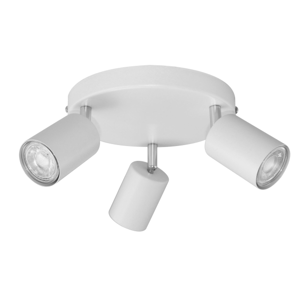 RINO wall and ceiling luminaire, max. power 3x50W, GU10, IP20, white RINO wall and ceiling luminaire, max. power 3x50W, GU10, IP20, white
