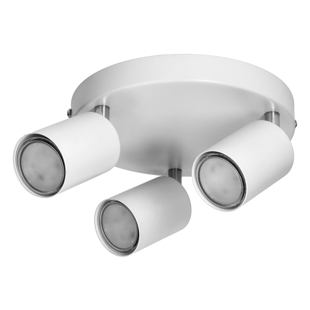 RINO wall and ceiling luminaire, max. power 3x50W, GU10, IP20, white
