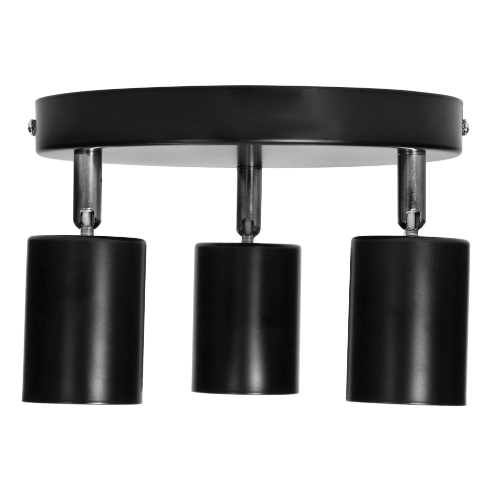 RINO wall and ceiling luminaire, max. power 3x50W, GU10, IP20, black