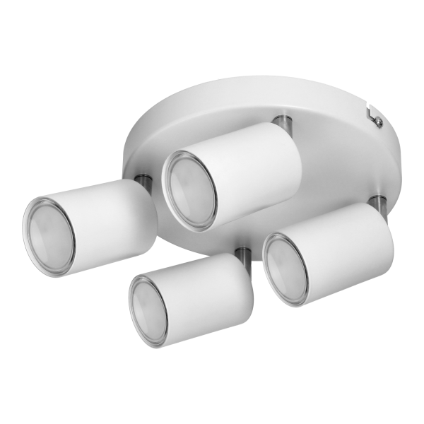 RINO wall and ceiling luminaire, max. power 4x50W, GU10, IP20, white RINO wall and ceiling luminaire, max. power 4x50W, GU10, IP20, white