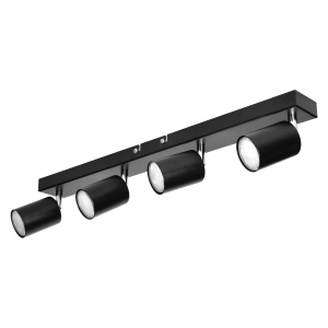 DOA oprawa ścienno-sufitowa, moc max. 4x7W, GU10, IP20, czarna