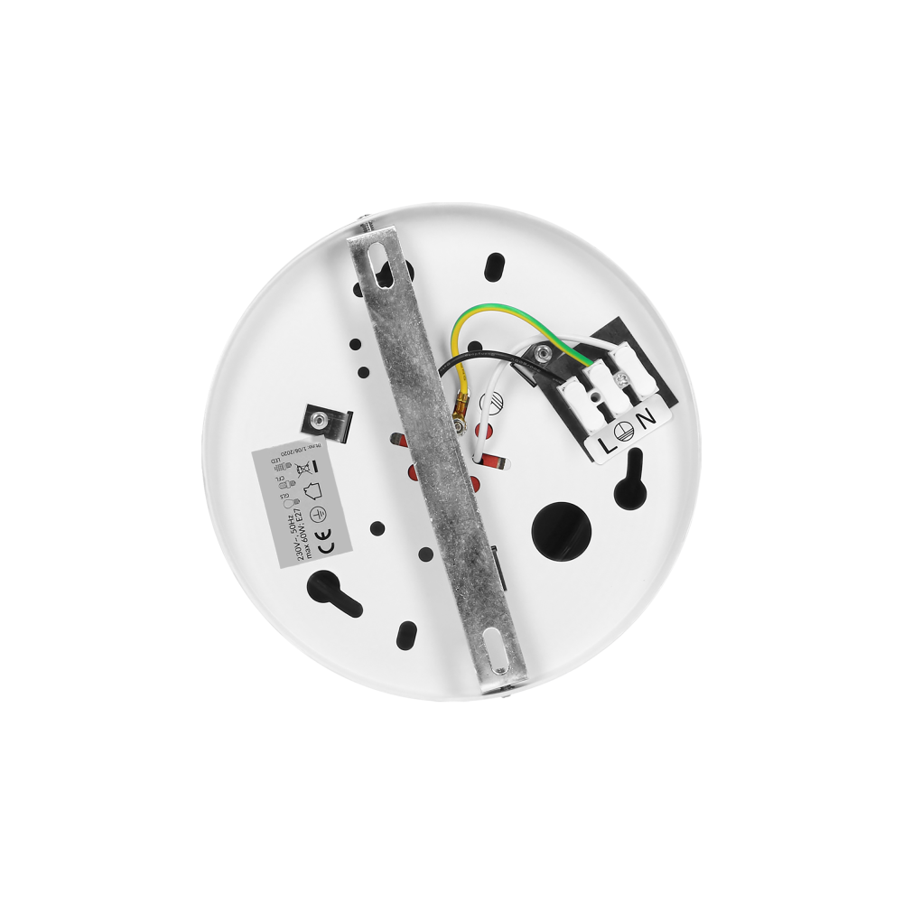 KORIN 16, oprawa typu downlight, 60W, E27, stal, biała