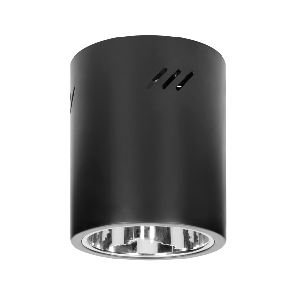 KORIN 16, oprawa typu downlight, 60W, E27, stal, czarna