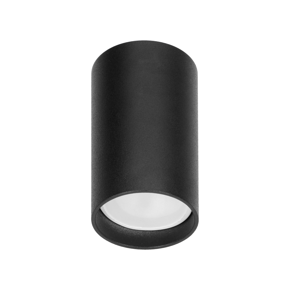 BARBRA DLR GU10 downlight max 7W, IP20, round, black, aluminium