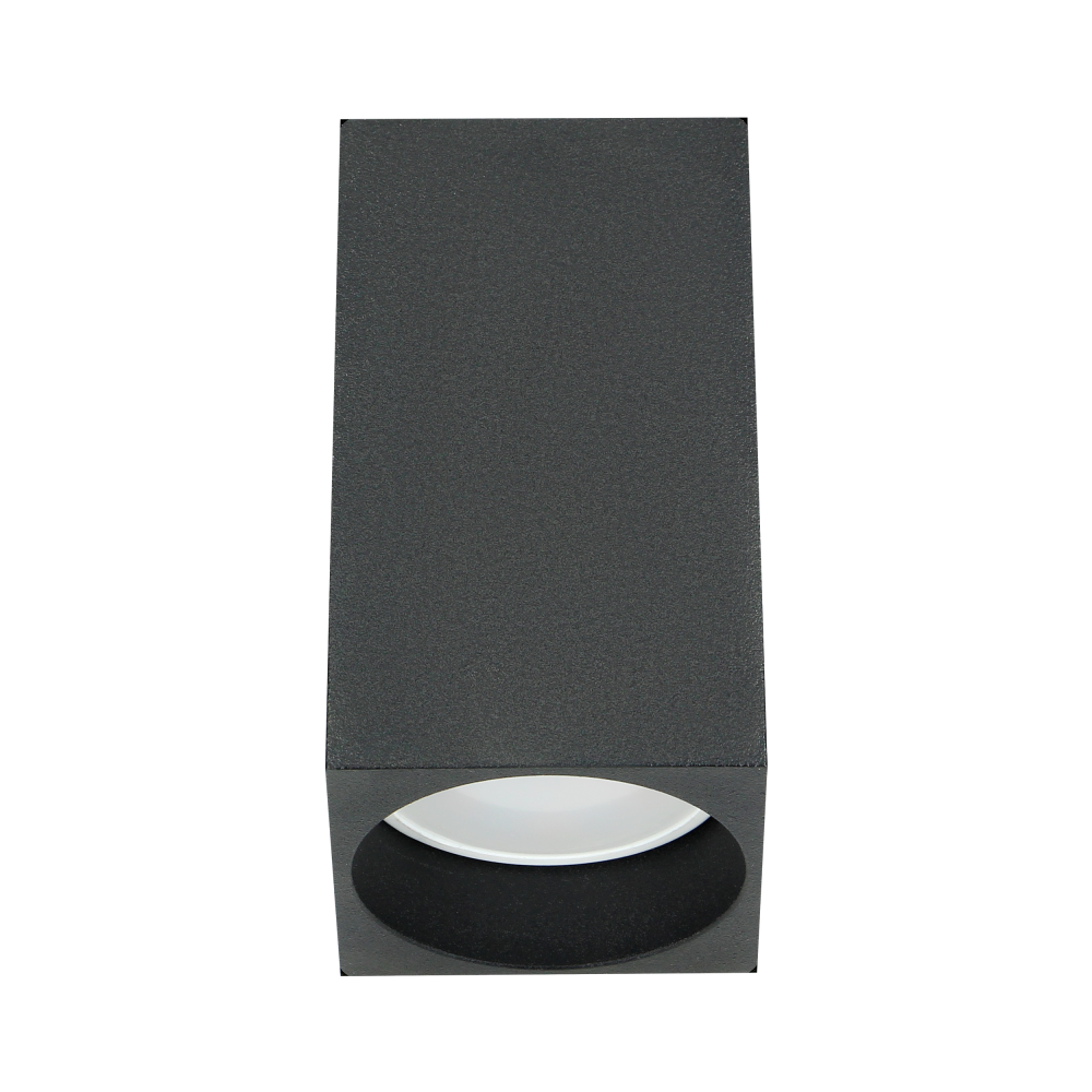 BARBRA DLS GU10 downlight max 7W, IP20, kwadrat, czarny, aluminium