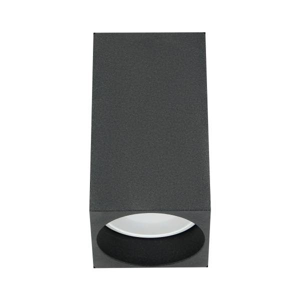 BARBRA DLS GU10 downlight max 7W, IP20, kwadrat, czarny, aluminium