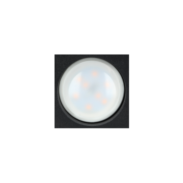 BARBRA DLS GU10 downlight max 7W, IP20, square, black, aluminium BARBRA DLS GU10 downlight max 7W, IP20, square, black, aluminium