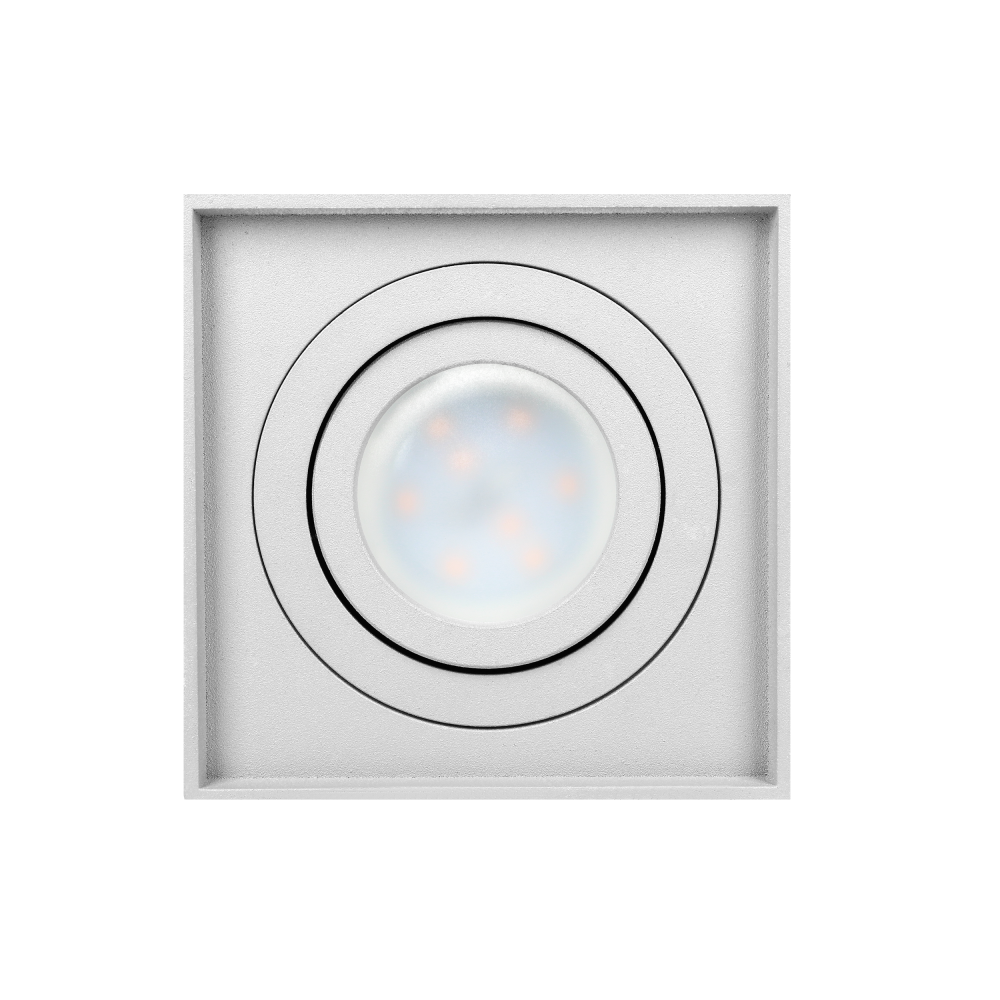 CAROLIN DLS GU10 downlight max 7W, IP20, square, white
