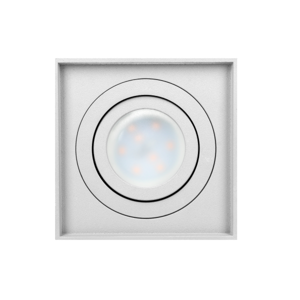 CAROLIN DLS GU10 downlight max 7W, IP20, square, white