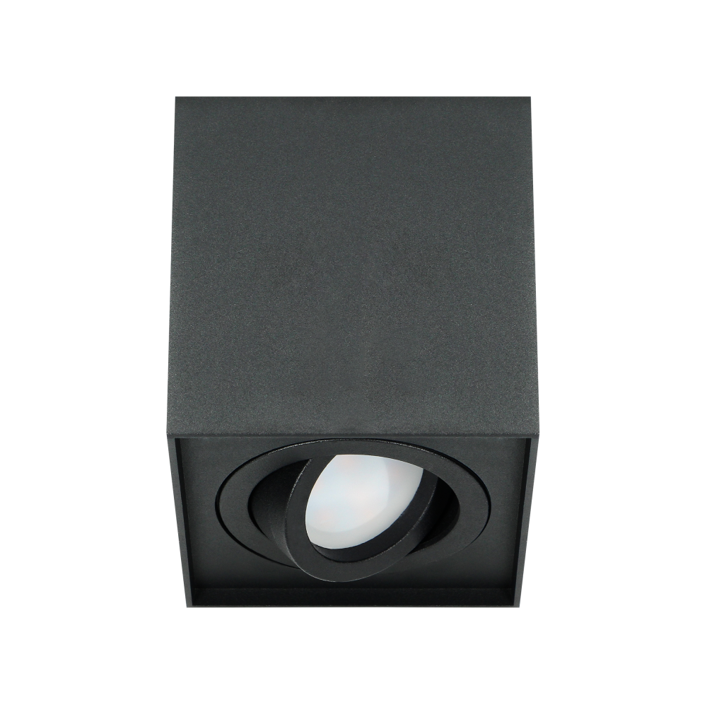 CAROLIN DLS GU10 downlight max 7W, IP20, square, black