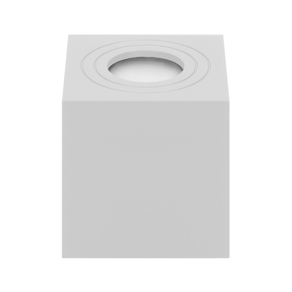 MEGY DLS GU10 downlight max 7W, IP54, square, white, aluminium