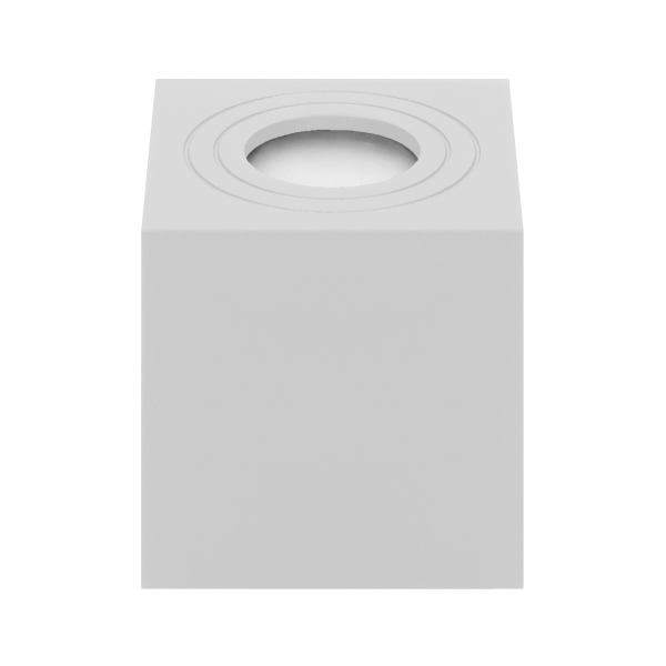 MEGY DLS GU10 downlight max 7W, IP54, square, white, aluminium