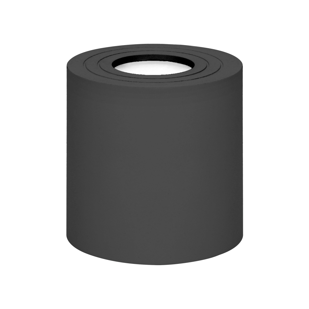 MEGY DLR GU10 downlight max 7W, IP54, round, black, aluminium