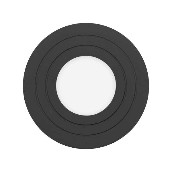 MEGY DLR GU10 downlight max 7W, IP54, round, black, aluminium