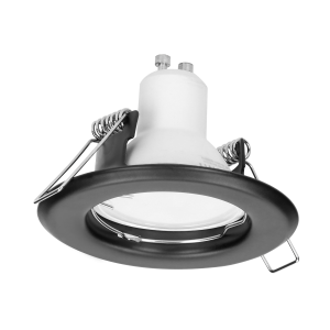 SUTRI RC decorative frame for spotlight, MR16/GU10 max 7W, round, fixed light beam, black