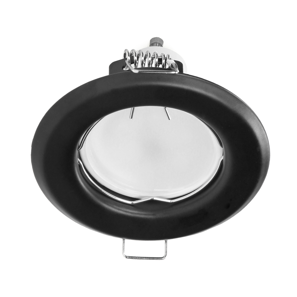 SUTRI RC decorative frame for spotlight, MR16/GU10 max 7W, round, fixed light beam, black