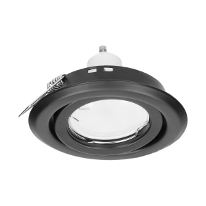 SUTRI RM decorative frame for spotlight, MR16/GU10 max 7W, round, adjustable light beam, black