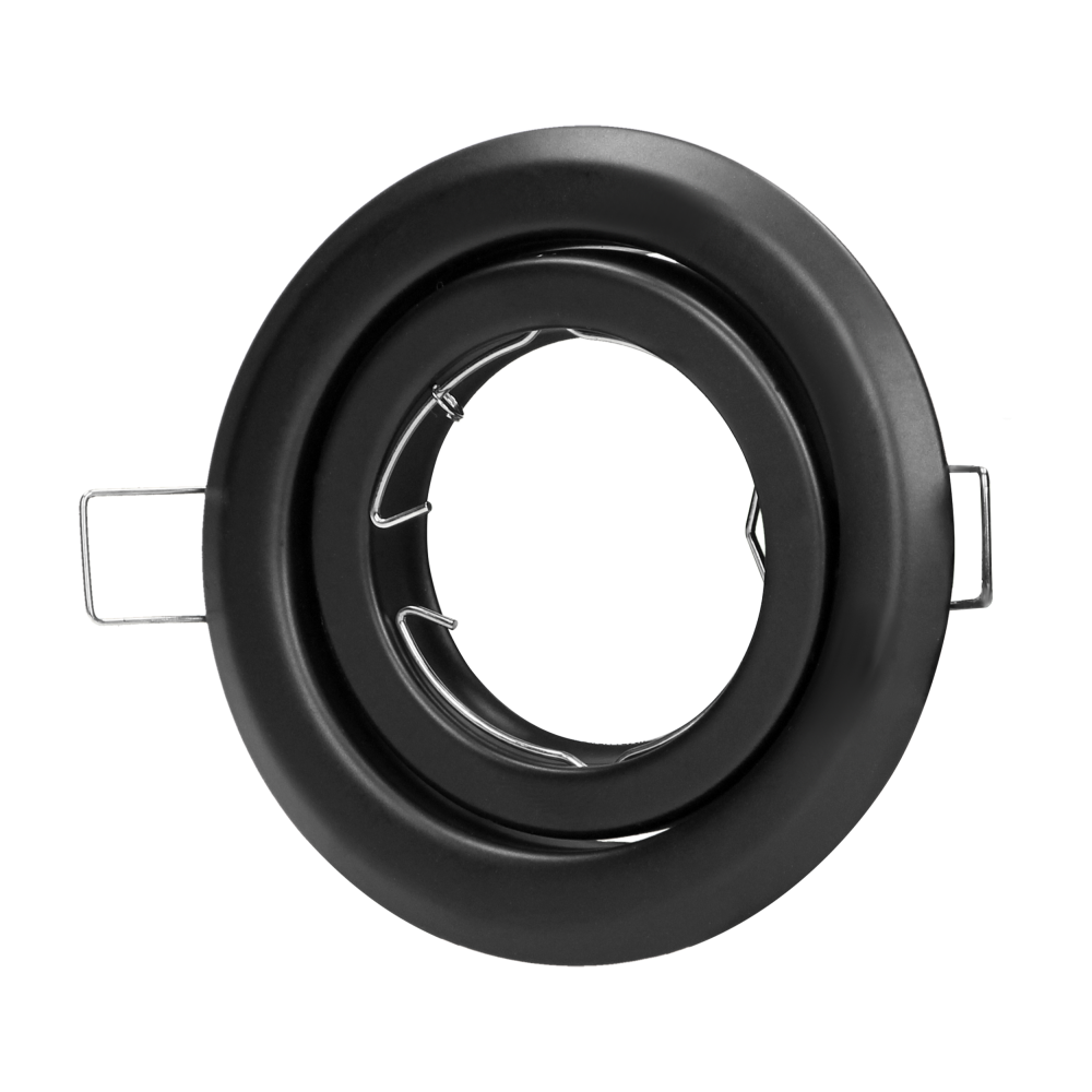 SUTRI RM decorative frame for spotlight, MR16/GU10 max 7W, round, adjustable light beam, black