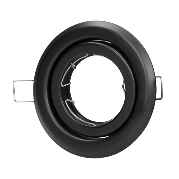 SUTRI RM decorative frame for spotlight, MR16/GU10 max 7W, round, adjustable light beam, black