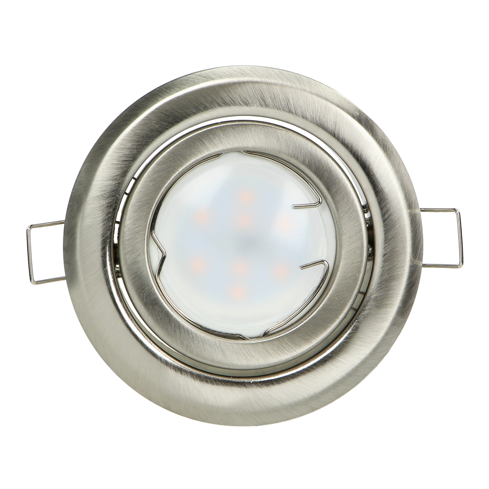 SUTRI RM decorative frame for spotlight, MR16/GU10 max 7W, round, adjustable light beam, satin