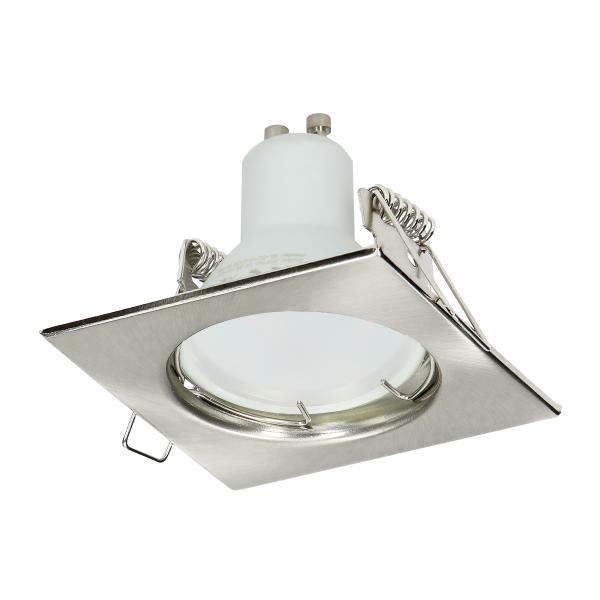 SUTRI SC decorative frame for spotlight, MR16/GU10 max 7W, square, fixed, satin