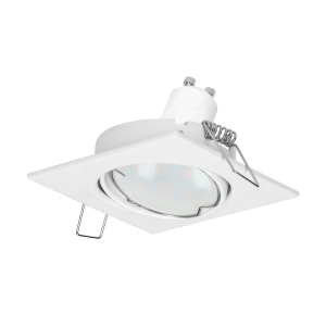 SUTRI SM decorative frame for spotlight, MR16/GU10 max 7W, square, adjustable light beam, white