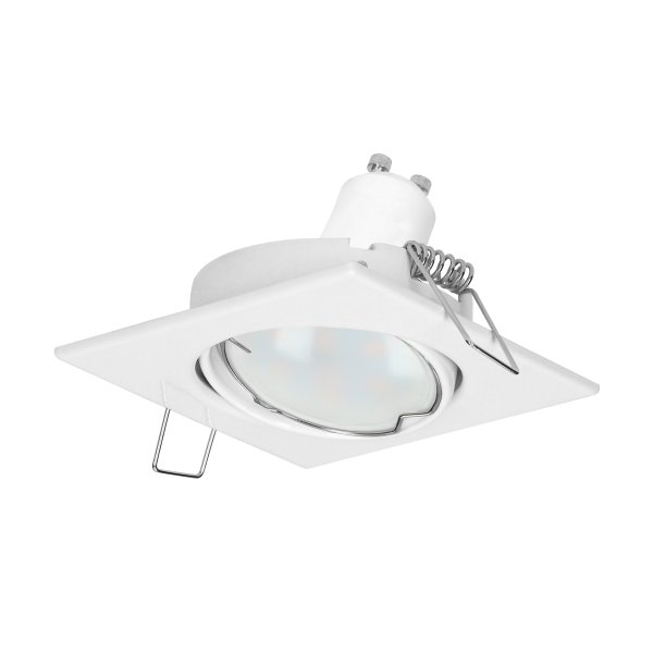 SUTRI SM decorative frame for spotlight, MR16/GU10 max 7W, square, adjustable light beam, white