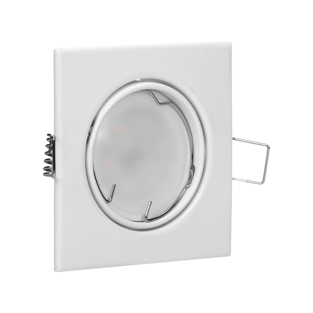 SUTRI SM decorative frame for spotlight, MR16/GU10 max 7W, square, adjustable light beam, white