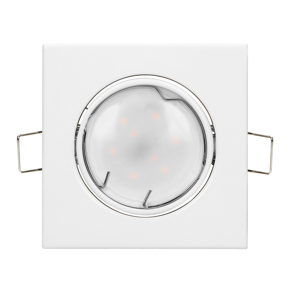 SUTRI SM decorative frame for spotlight, MR16/GU10 max 7W, square, adjustable light beam, white