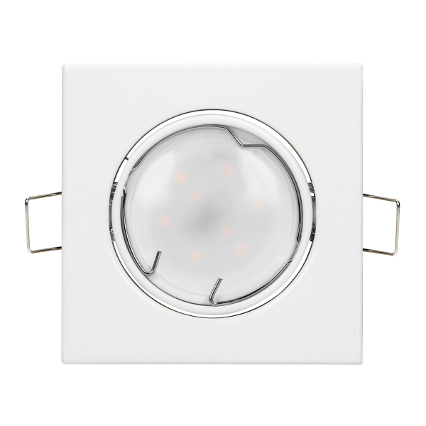 SUTRI SM decorative frame for spotlight, MR16/GU10 max 7W, square, adjustable light beam, white