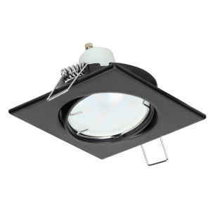 SUTRI SM decorative frame for spotlight, MR16/GU10 max 7W, square, adjustable, black