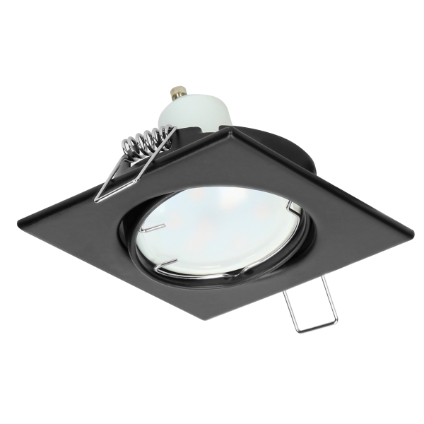 SUTRI SM decorative frame for spotlight, MR16/GU10 max 7W, square, adjustable, black