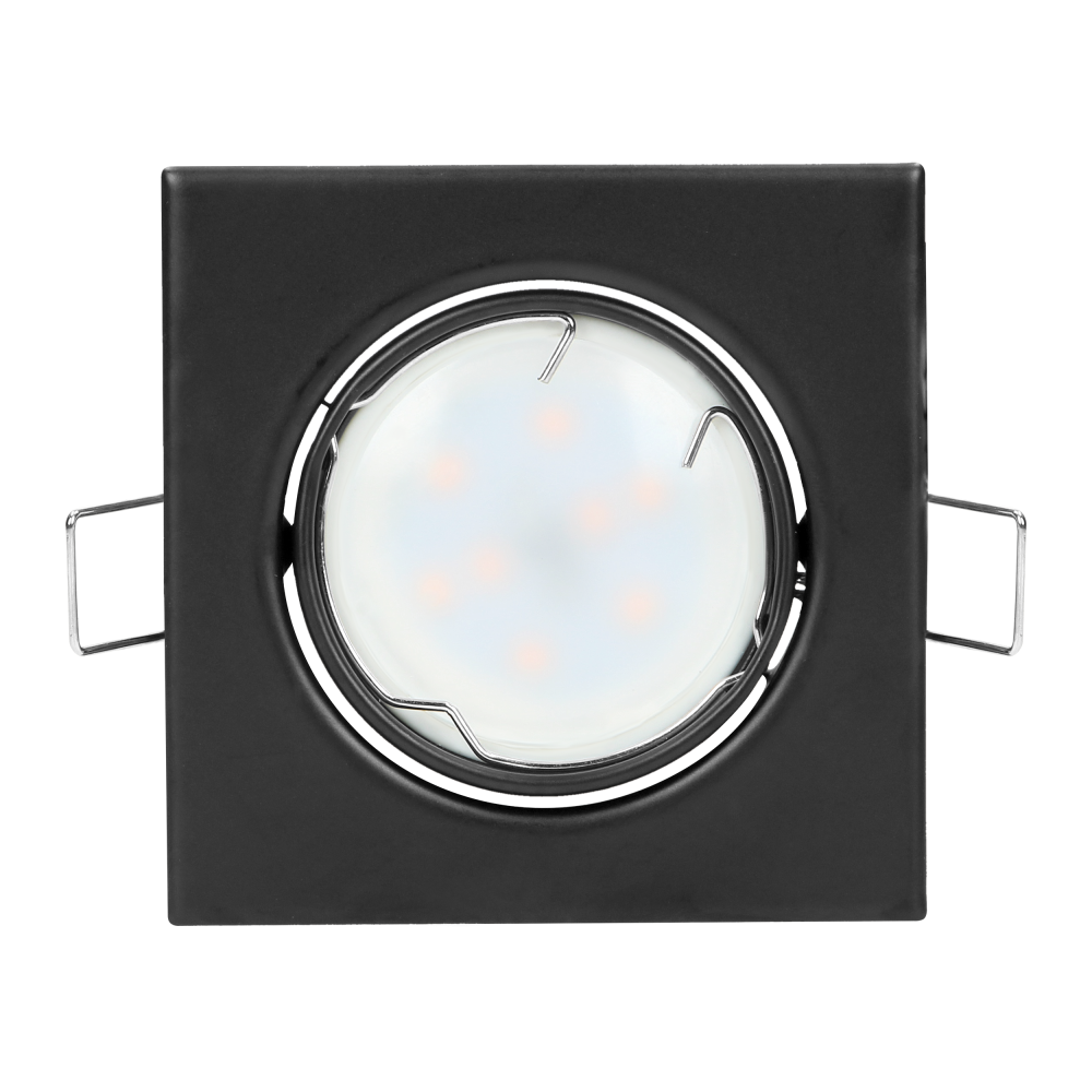 SUTRI SM decorative frame for spotlight, MR16/GU10 max 7W, square, adjustable, black