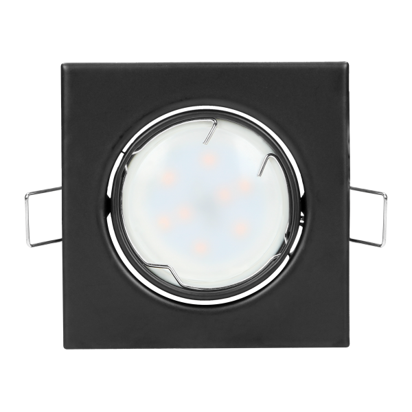 SUTRI SM decorative frame for spotlight, MR16/GU10 max 7W, square, adjustable, black