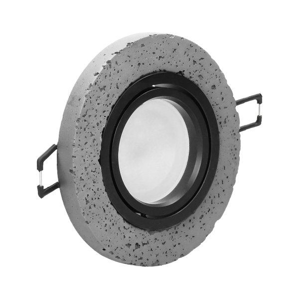 HALISI RM decorative frame for spotlight, round, movable, black, MR16 / GU10 max 50W