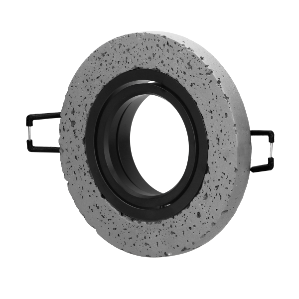 HALISI RM decorative frame for spotlight, round, movable, black, MR16 / GU10 max 50W