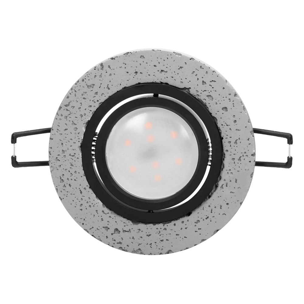 HALISI RM ramka dekoracyjna oprawy punktowej, okrągła, ruchoma, czarna, MR16/GU10 max 50W