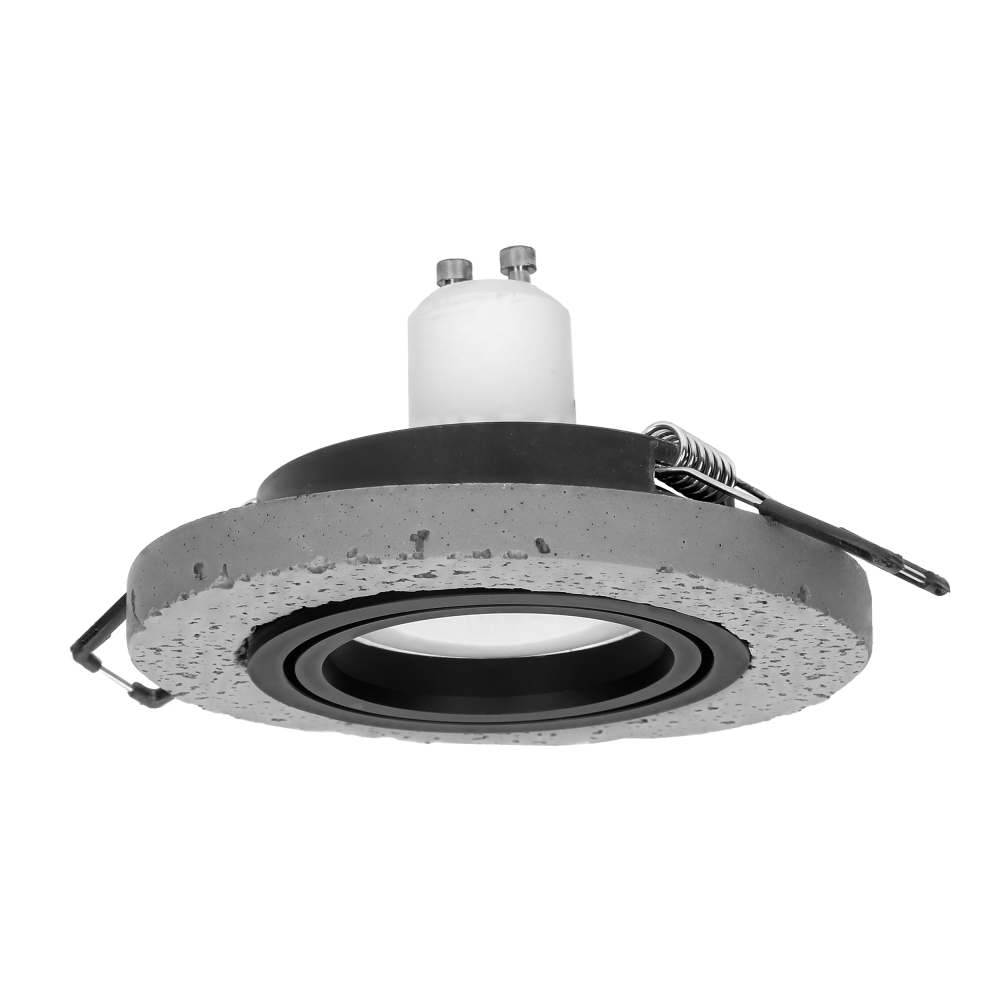 HALISI RM decorative frame for spotlight, round, movable, black, MR16 / GU10 max 50W