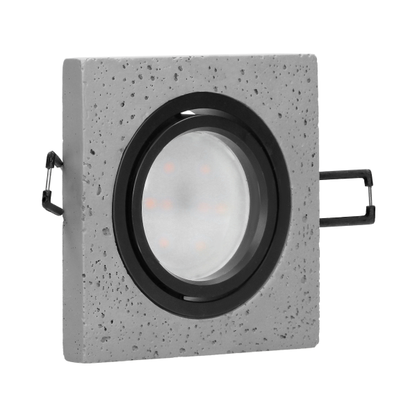 HALISI SM decorative frame for spotlight, square, movable, black, MR16 / GU10 max 50W