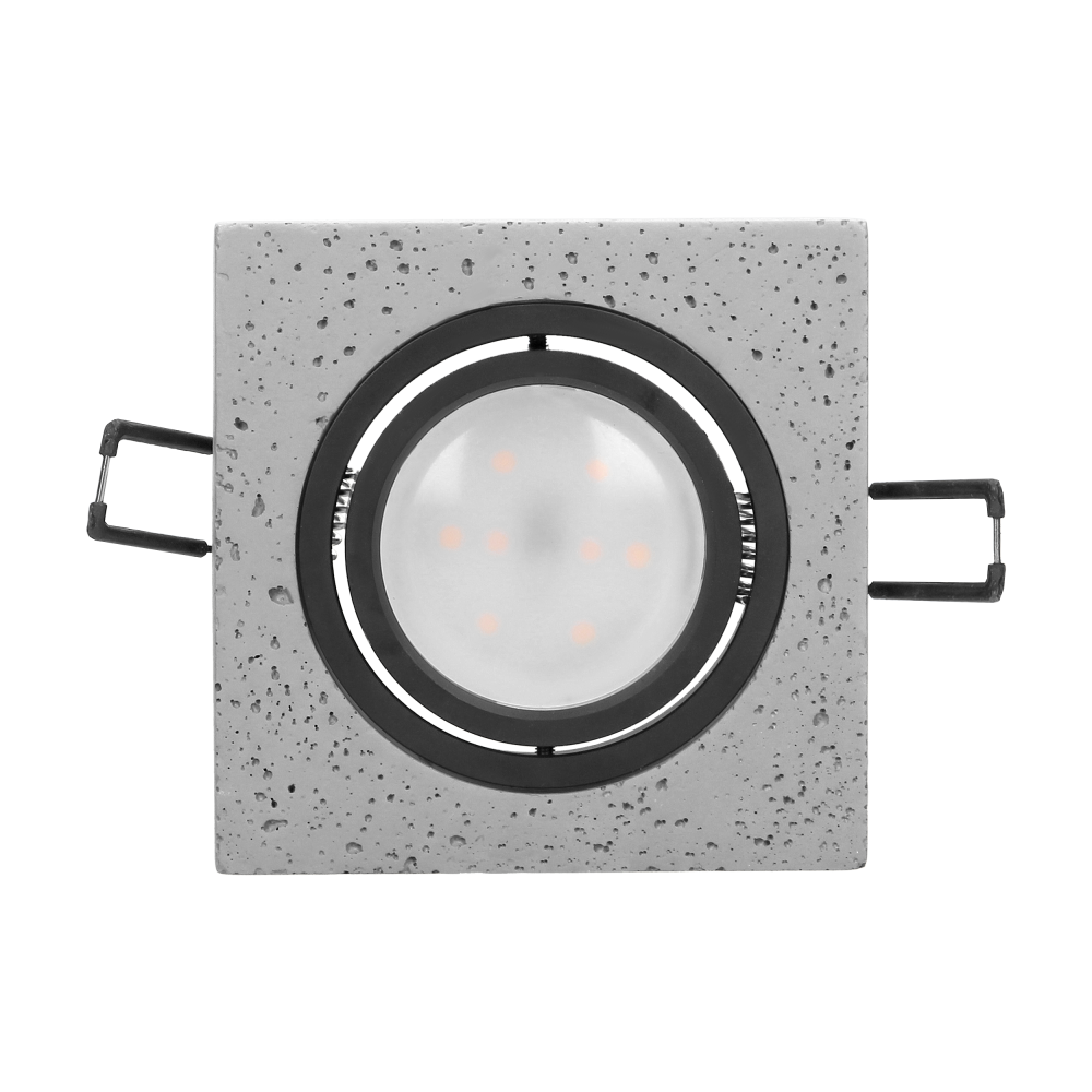 HALISI SM decorative frame for spotlight, square, movable, black, MR16 / GU10 max 50W