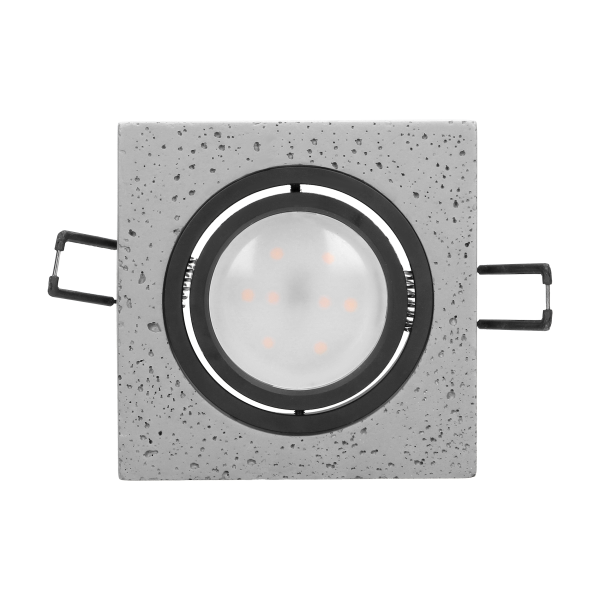 HALISI SM decorative frame for spotlight, square, movable, black, MR16 / GU10 max 50W