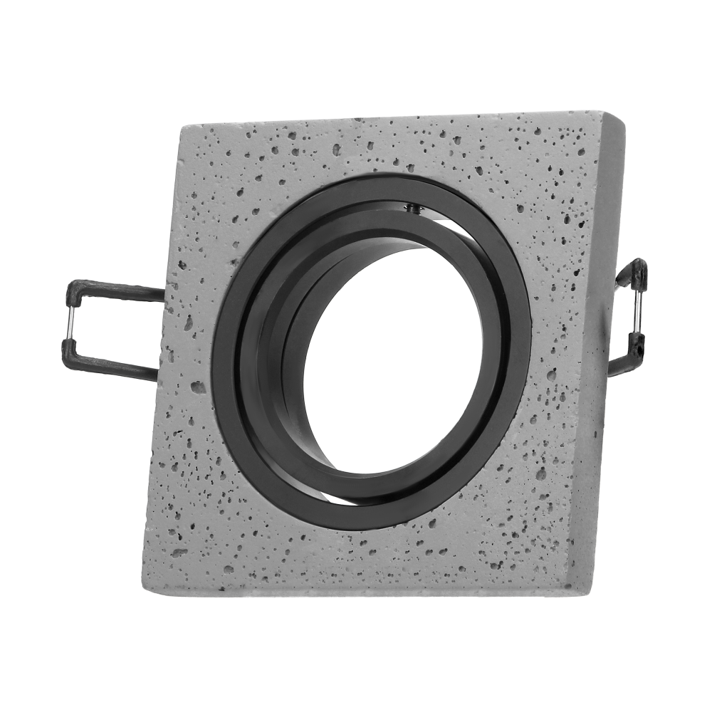 HALISI SM decorative frame for spotlight, square, movable, black, MR16 / GU10 max 50W