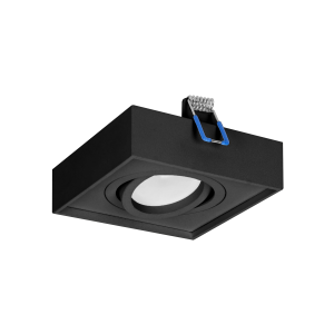 SORMUS S decorative frame for spotlight, MR16/GU10 max 7W, adjustable, square, black