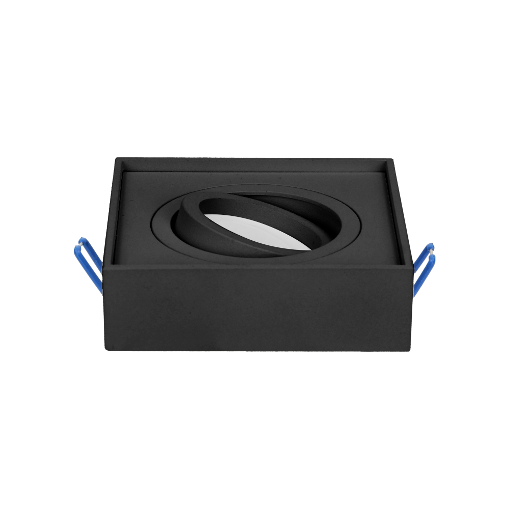 SORMUS S decorative frame for spotlight, MR16/GU10 max 7W, adjustable, square, black