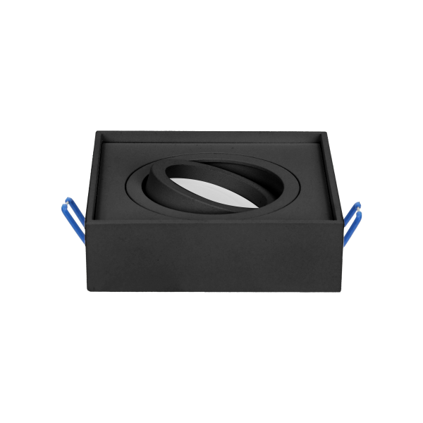 SORMUS S decorative frame for spotlight, MR16/GU10 max 7W, adjustable, square, black