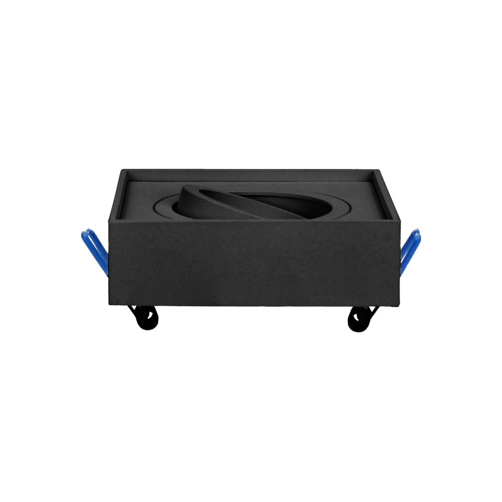 SORMUS S decorative frame for spotlight, MR16/GU10 max 7W, adjustable, square, black