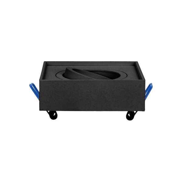 SORMUS S ramka dekoracyjna oprawy punktowej, MR16/GU10 max 7W, regulowana, kwadrat, czarna