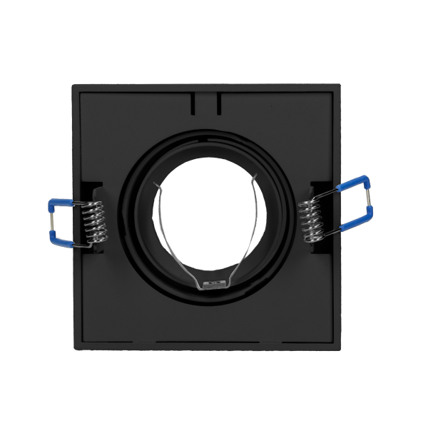 SORMUS S decorative frame for spotlight, MR16/GU10 max 7W, adjustable, square, black