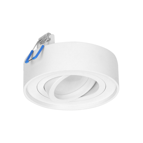 SORMUS R decorative frame for spotlight, MR16/GU10 max 7W, adjustable, round, white