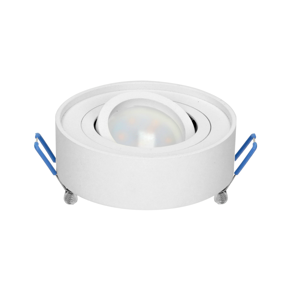 SORMUS R decorative frame for spotlight, MR16/GU10 max 7W, adjustable, round, white